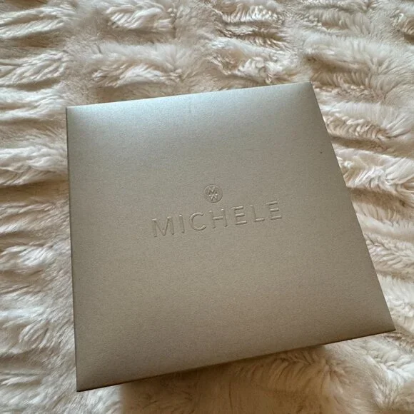 NWT Michele Urban Mini Two-Tone 18K Gold Plated Watch - Picture 10 of 14